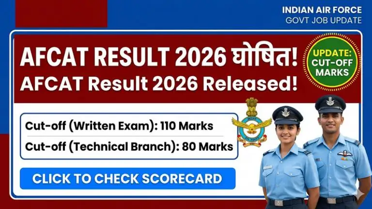 AFCAT Result 2026