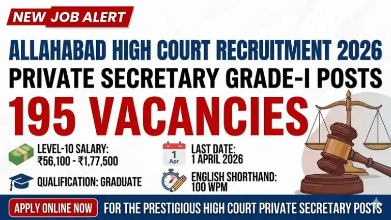 Allahabad High Court Private Secretary Recruitment 2026