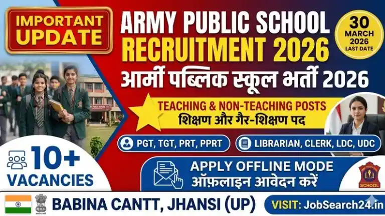 Army Public School Recruitment 2026