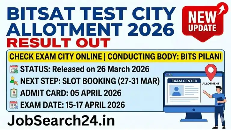BITSAT Test City Allotment 2026