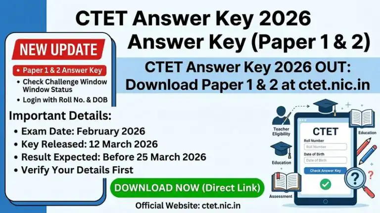CTET Answer Key 2026