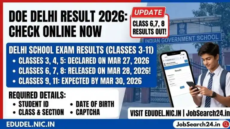 DOE Delhi School Result 2026 Out