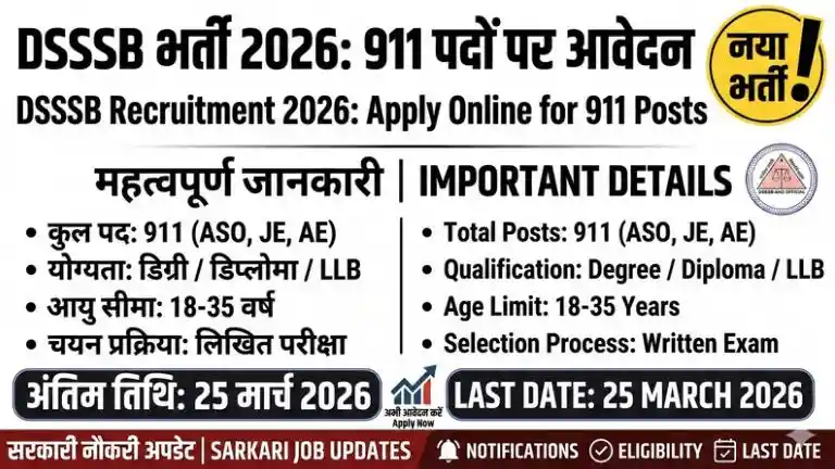 DSSSB ASO Recruitment 2026