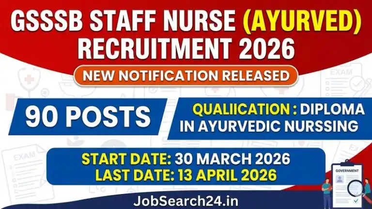 GSSSB Staff Nurs Recruitment 2026