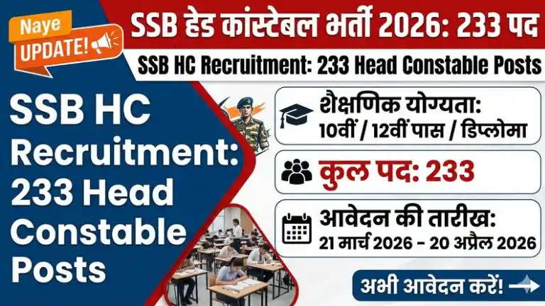 SSB Head Constable Recruitment 2026