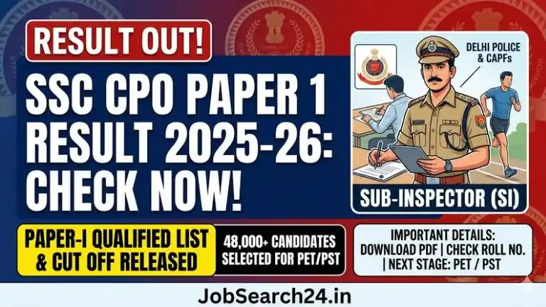 SSC CPO Result 2025-26