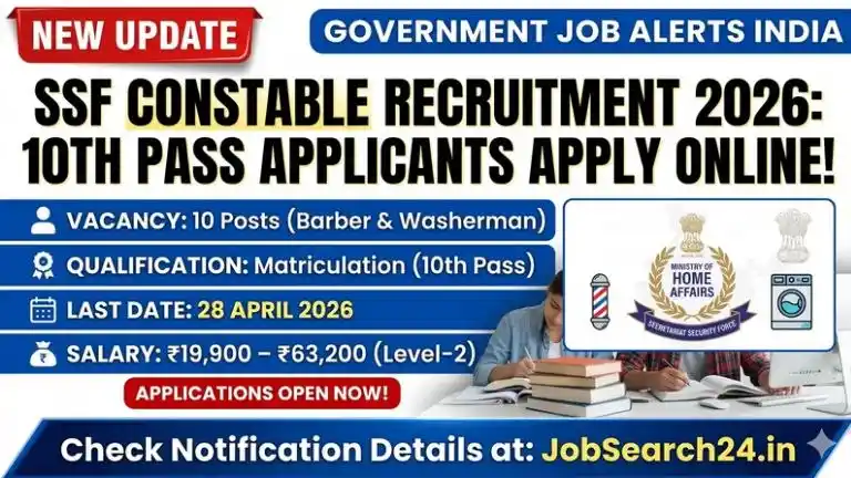 SSF Constable Recruitment 2026 Apply Online