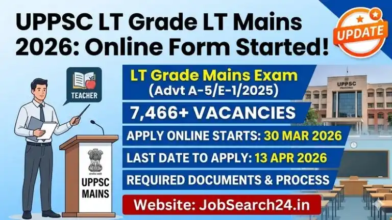 UPPSC Assistant Teacher LT Grade Mains Online Form 2026