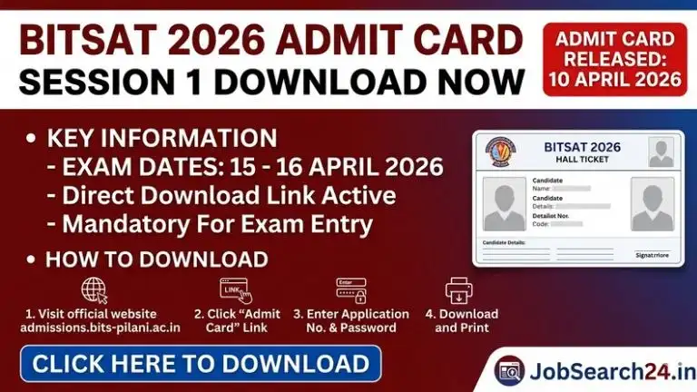 BITSAT Admit Card 2026