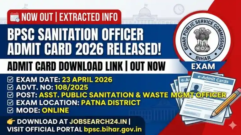 BPSC APS & WMO Admit Card 2026