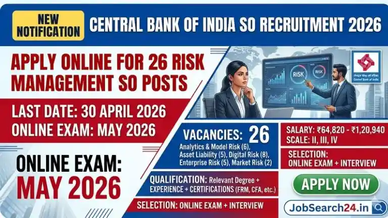 Central Bank of India SO Recruitment 2026