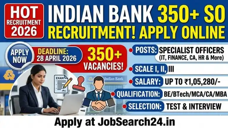 Indian Bank SO Recruitment 2026
