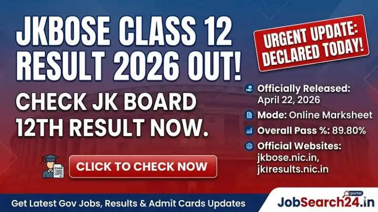 JKBOSE 12th Result 2026