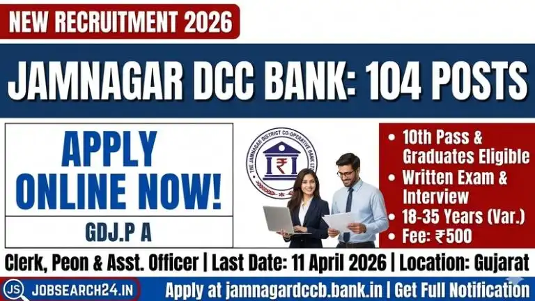 Jamnagar District Co-Operative Bank Recruitment 2026