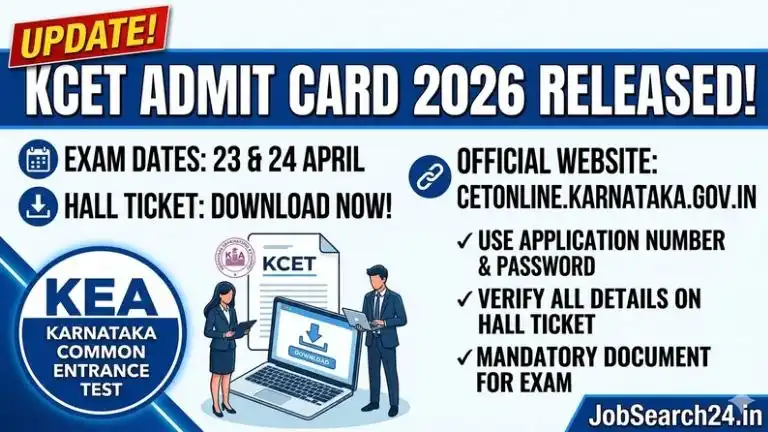 KCET Admit Card 2026