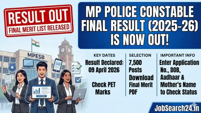 MP Police Constable Final Result 2025-26
