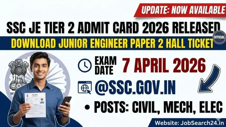 SSC JE Tier 2 Admit Card 2026