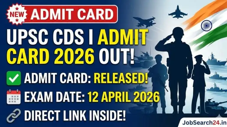 UPSC CDS Admit Card 2026
