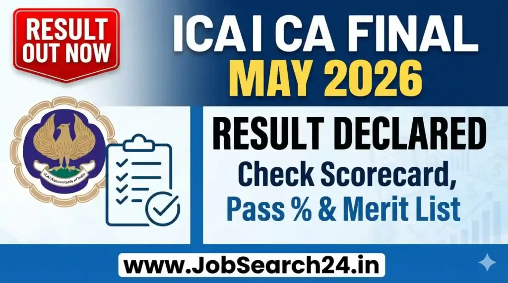 ICAI CA Final Result May 2026