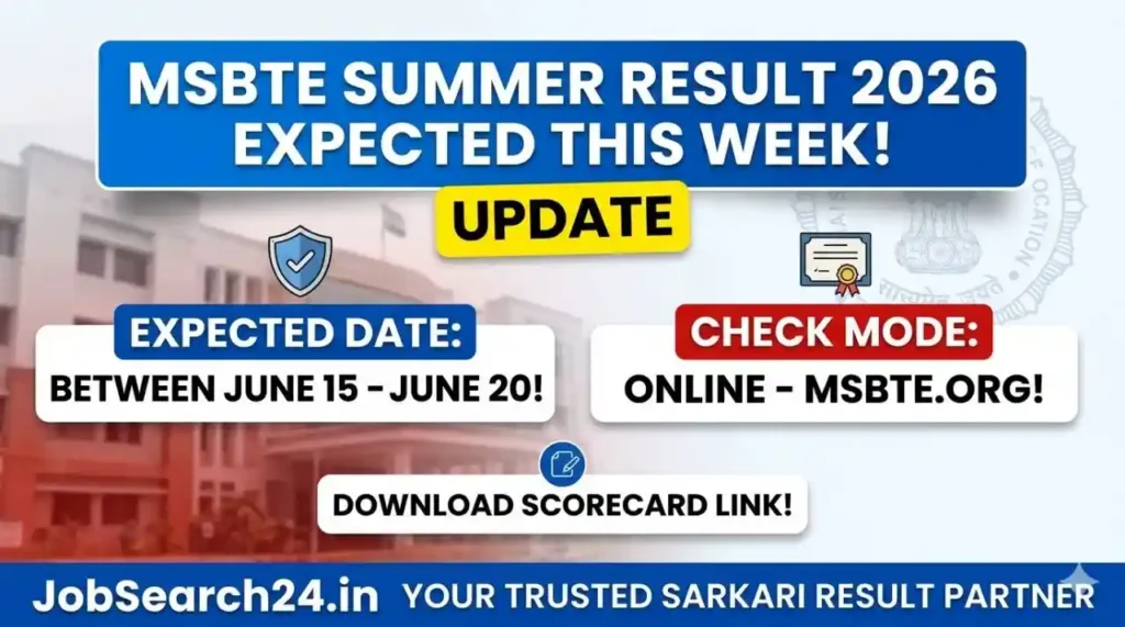 MSBTE Summer Diploma Result 2026