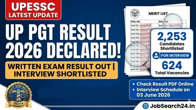 UP PGT Result 2026