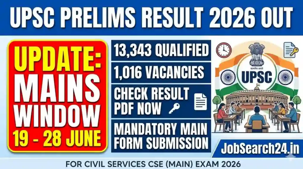 UPSC Prelims Result 2026
